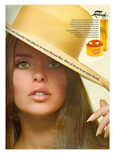 Faberge Straw Hat by Brut Parfums Prestige