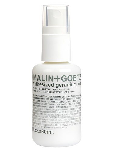 Synthesized Geranium Leaf Malin+Goetz perfume by Malin Goetz