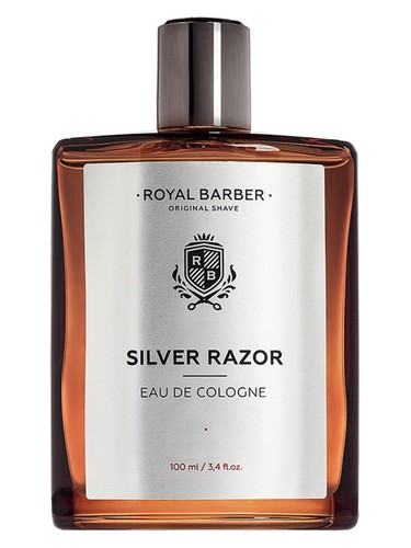 Silver Razor Eau De Cologne by Royal Barber