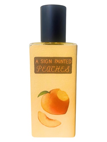 A Sign Painted Peaches by Sorce